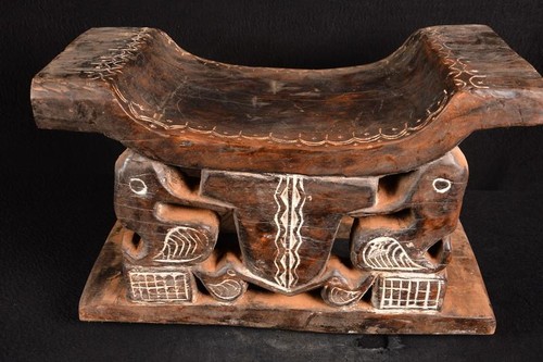 Tabouret ancien ashanti - tabouret,