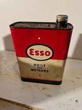 Ancien Bidon ESSO .huile Pour