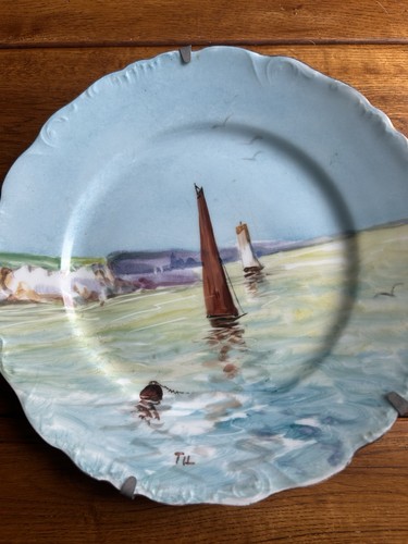 Ancienne assiette décorative - ancienne,