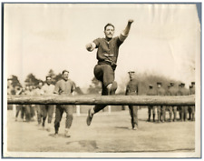 UK, Caterham, Scots Guards at physical exercices  Vintage .  Tirage argentique