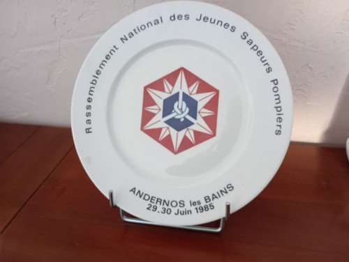 Pompiers assiette souvenir - pompiers, :