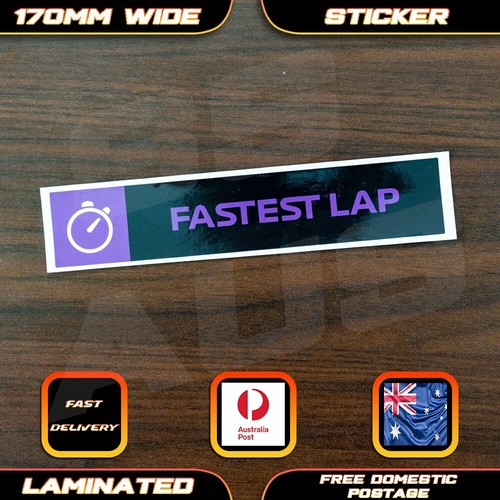 Fastest lap style sticker - f1,
