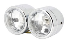 Phare Double Optique Chromé