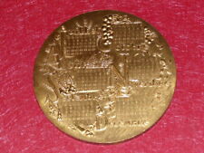 GRANDE MEDAILLE DE TABLE BRONZE CALENDRIER MONNAIE DE PARIS 1974 J. MAUVIEL