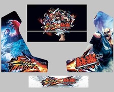 Stickers bartop Street fighter vs Tekken Autocollant borne d'arcade