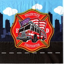 Serviettes en papier pompier