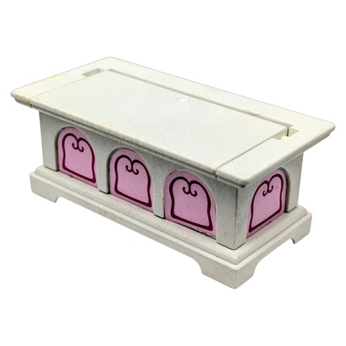 Playmobil coffre blanc rose