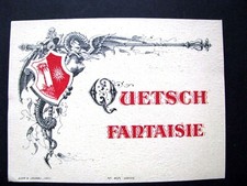 Etiquette Eau de Vie QUETSCH