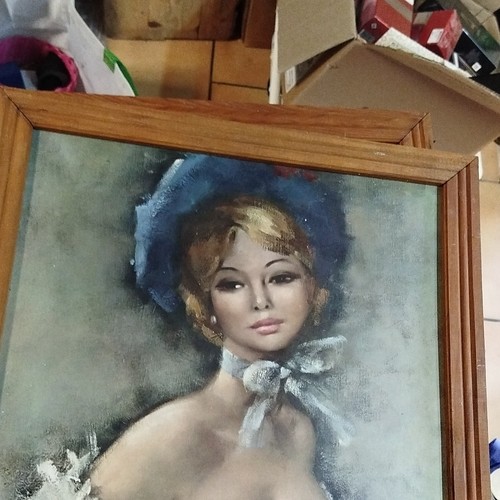 Peinture portrait femme - peinture,