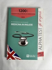 Alpha Test - 1200 Quiz pour Médecine En Lingua Anglais - Jamais Ouvert - Come -