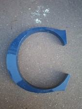 Lettre Enseigne Métal Bleue