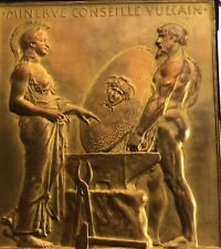 MÉDAILLE PLAQUE EN BRONZE ART