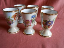 6 Beaux Mazagrans Porcelaine d'Art LIMOGES 