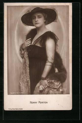Carte postale actrice - , henny