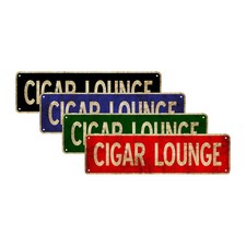 Cigar Lounge Vintage Sign