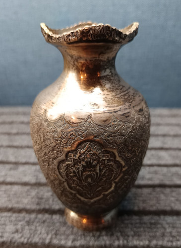 Vase perse ancien argent - vase, en