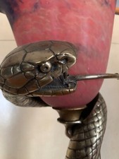 lampadaire Cobra en bronze