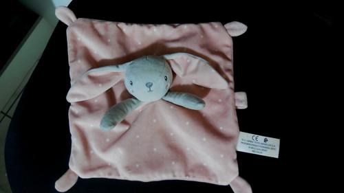 Doudou plat lapin rose - doudou,