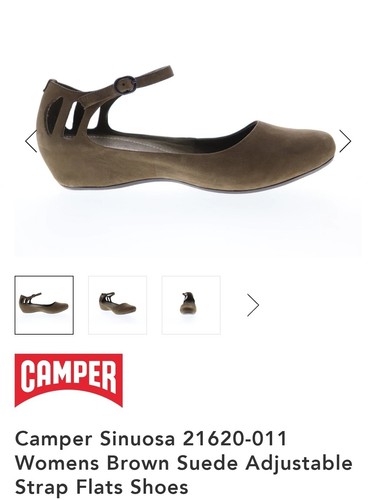 Camper sinuosa brown suede - camper,