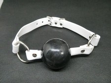 Black Silicon Ball Gag with