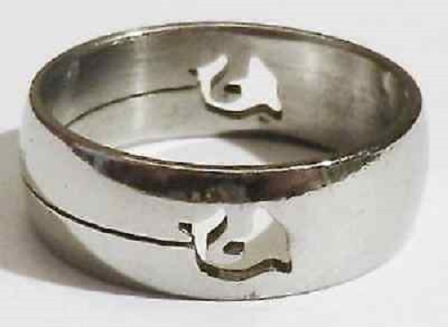 Bague acier inoxydable - bague,