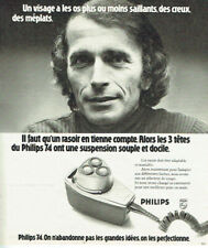 Publicité Advertising  820 1975  Philips  rasoir éléctrique 3 tetes  suspension 