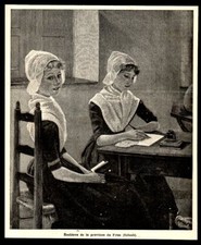 1895 hollande ecolieres - ,