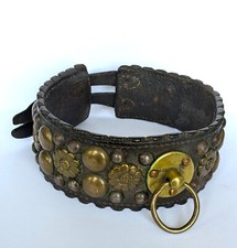 Rare et très beau collier de chien du 19 ème siècle