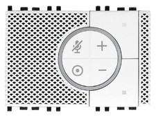 Vimar 03975.B Alexa Sprachsteuerung Integriertes WLAN 2 Fronttasten RGB LED Hint