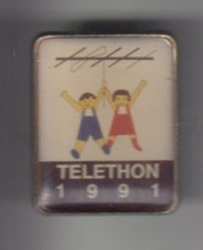 RARE PINS PIN'S .. TV RADIO PRESSE ENFANT TELE A2 FR3 TELETHON 1991 FRANCE ~C2