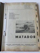 CLAAS Matador – Catalogue pièces détachées multilingue – moissonneuse