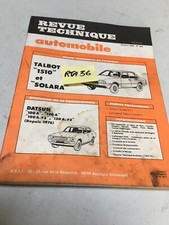 Revue Technique Automobile Talbot 1510 Solara RTA évolution Datsun 100A 120A
