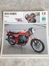 Moto morini 500 Sport 1979 Carte moto Collection Atlas Italie