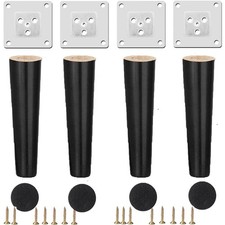 4pcs Pieds de Meubles en Bois
