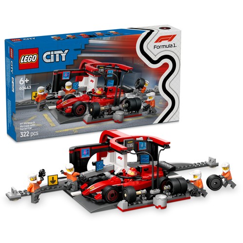 Lego city pit stop - city, &