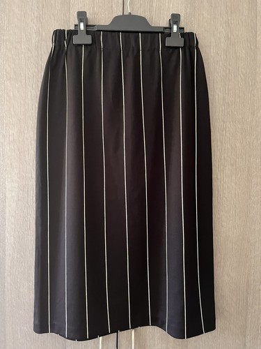 Jupe longue rayée - noir, et