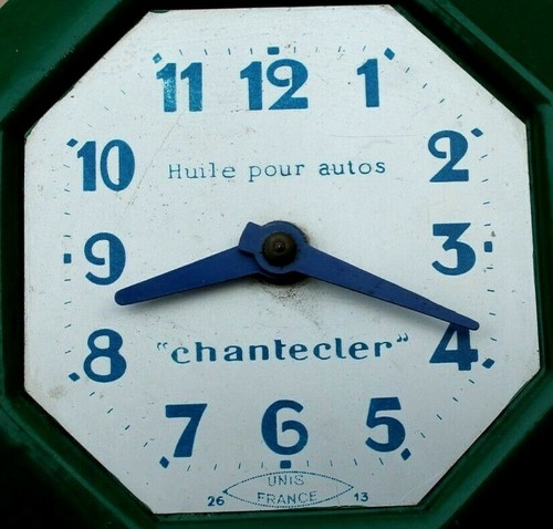 Pendule publicitaire huile - publicitaire,