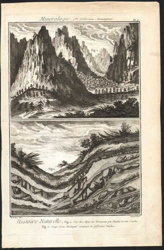 1768 gravure originale vue des - vue,