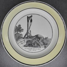 Assiette N°4 en faïence fine