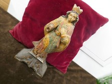 Vierge polychrome 18ème,H totale 32cm,Espagne