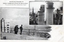 CPA 29 BOTREL NEW YORK ET LE PONT DE BROOKLYN  (dos non divisé)