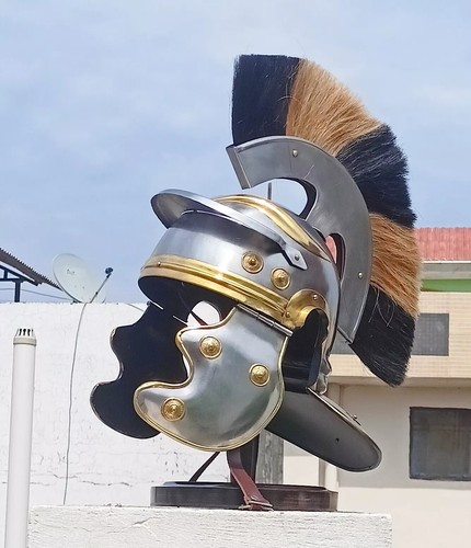 Casque argent officier - casque,