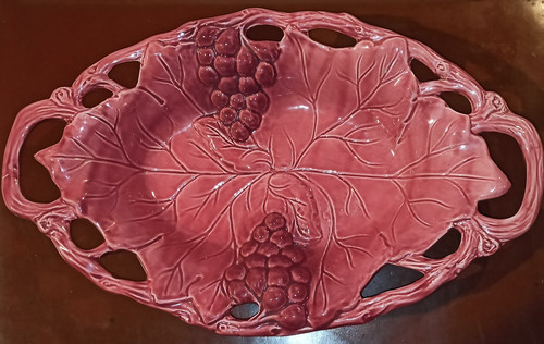 Plat faïence barbotine - plat,