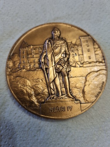 Médaille bronze henri iv - henri,