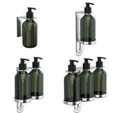 Porte-bouteille pompe mural efficace pour shampoing et savons liquides
