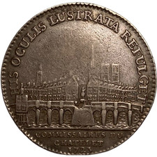 Jeton Commissaire du Châtelet Nicolas Delamare  1723