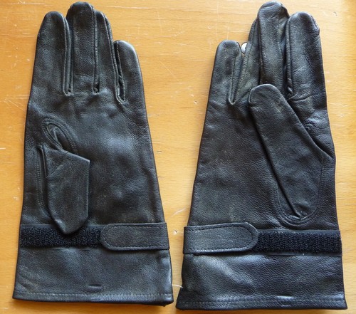 Gants cuir noir militaire - , type