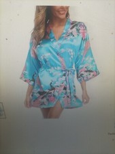 InjWomen-Robe de demoiselle d'honneur en satin pour femme, peignoir sexy imprimé