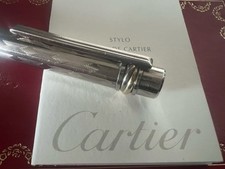 🔴 CARTIER Stylo À Plume Must D'Argent Trinity ARGENT 925 Nib Or 18K