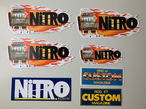 Lot stickers vintage nitro - -,